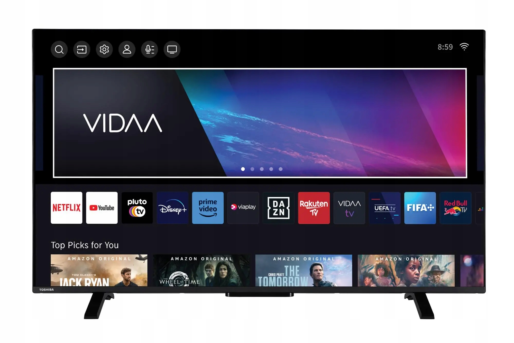 Telewizor Smart TV LED 55" TOSHIBA 55UV2363DAN 4K UHD HDR VIDAA DVB-T2 HEVC Stan opakowania oryginalne